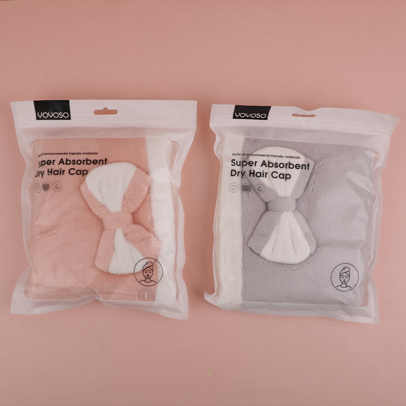 Cuffia asciugacapelli semplice a tesa bianca