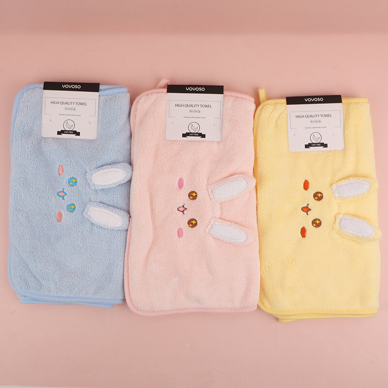 Asciugamano carino coniglio felice