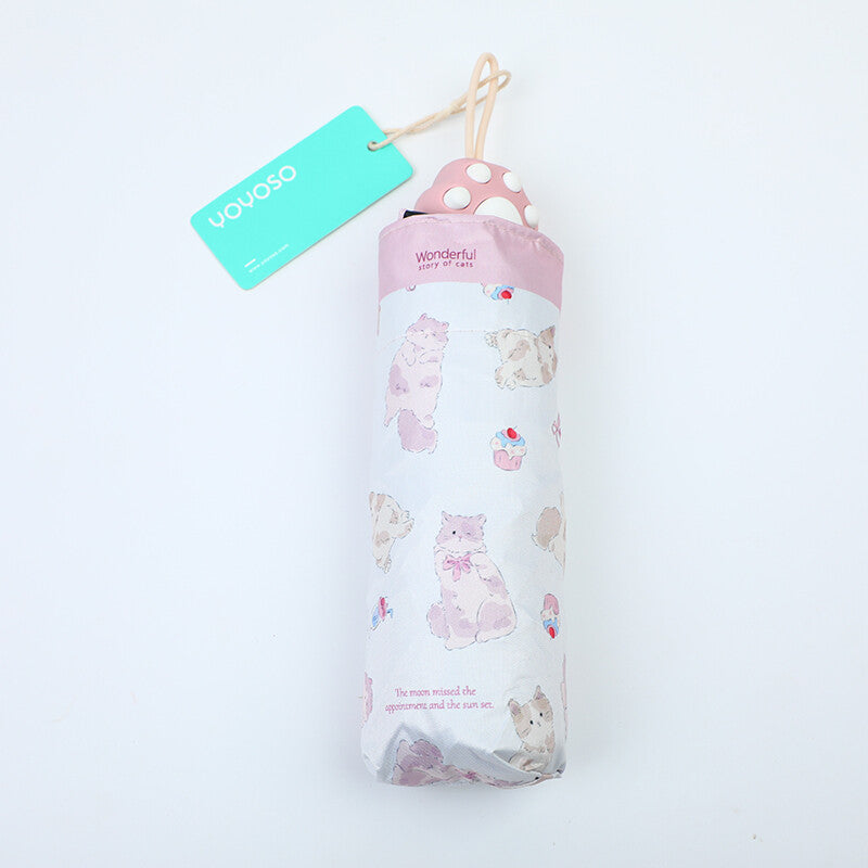 Mini ombrello gattino strano