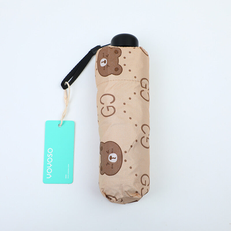Mini ombrello orso strano