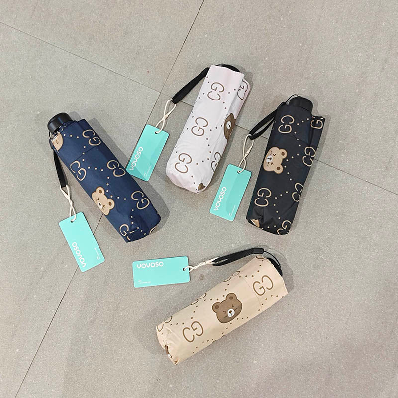 Mini ombrello orso strano