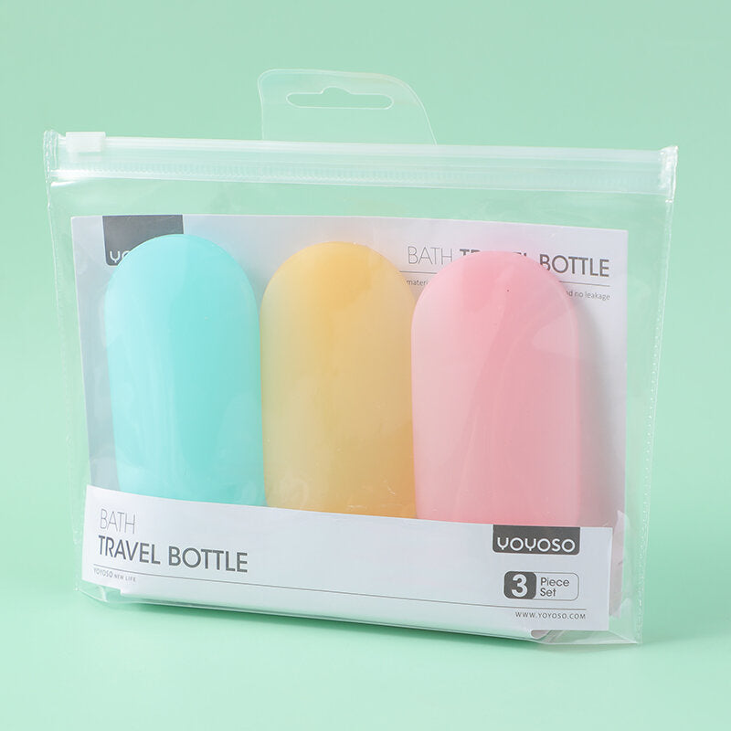 Bottiglia da bagno da viaggio Set da 3 pezzi