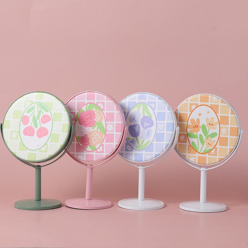 Specchio da tavolo medio serie romantica fiore primaverile