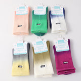 Calzini a metà polpaccio per bambini con ricamo a lettere e tinta unita, taglia L