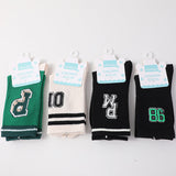 Calzini a metà polpaccio per bambini a lettere fredde taglia M-due paia