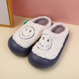 Pantofole da uomo a punta chiusa Simple Smiling Face grigio taglia 40-41