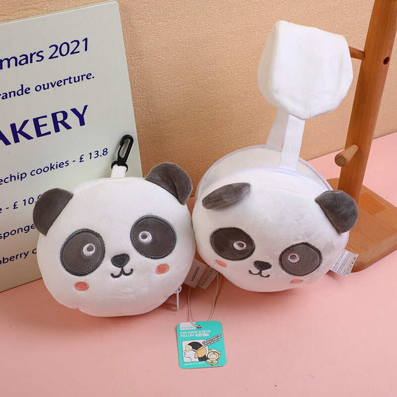 Occhiello e cuscino per il collo 2 in 1 - Bianco