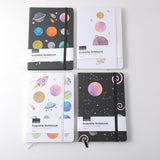 Notebook Happy planet cartonato A5-pagine a righe orizzontali