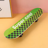 Skateboard a scacchi verdi - misura media