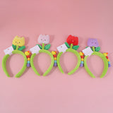 Cerchietti per capelli 3D a forma di bruco germoglio di fagiolo