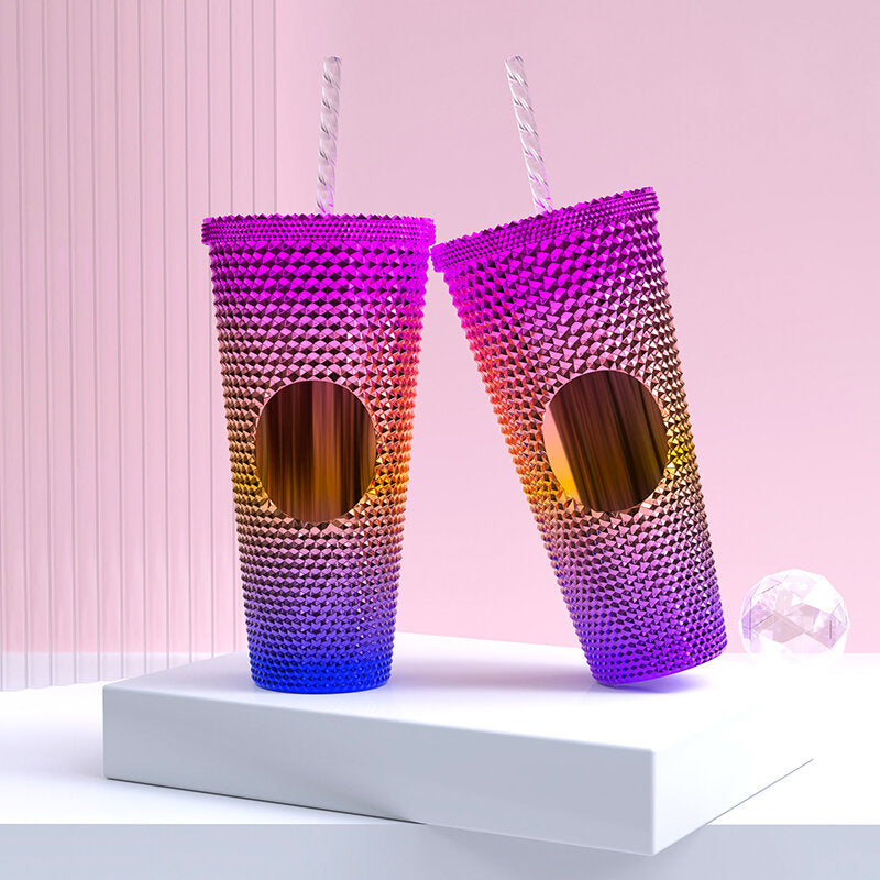 Bicchiere di plastica galvanizzato Durian-630ml