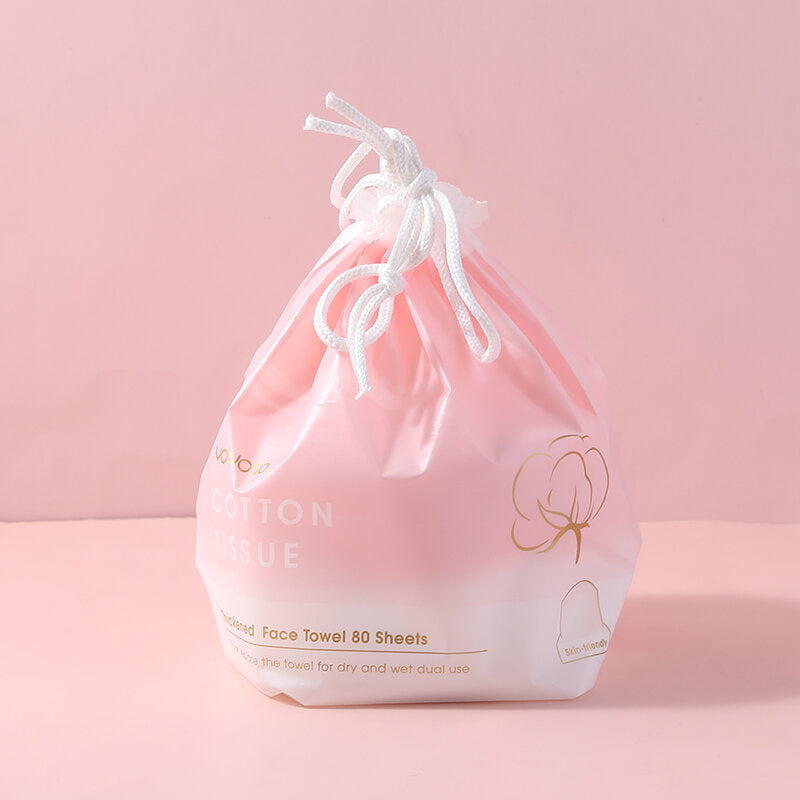 Asciugamano per il viso addensato, morbido e detergente, 80 fogli - motivo EF