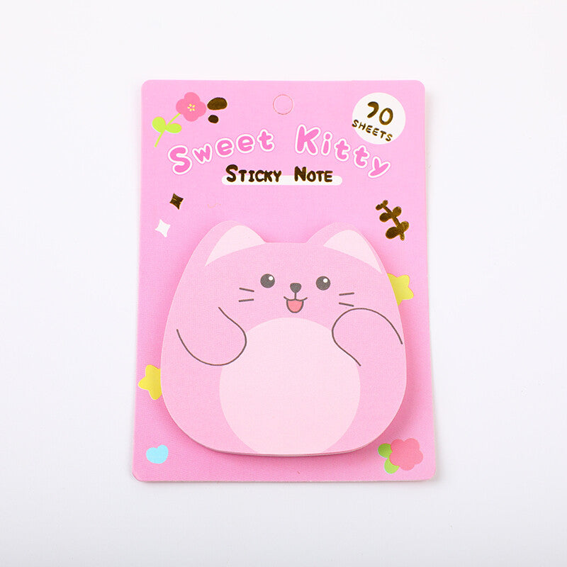 Carino gattino 70 pezzi di post-it tramite adesivi di convenienza