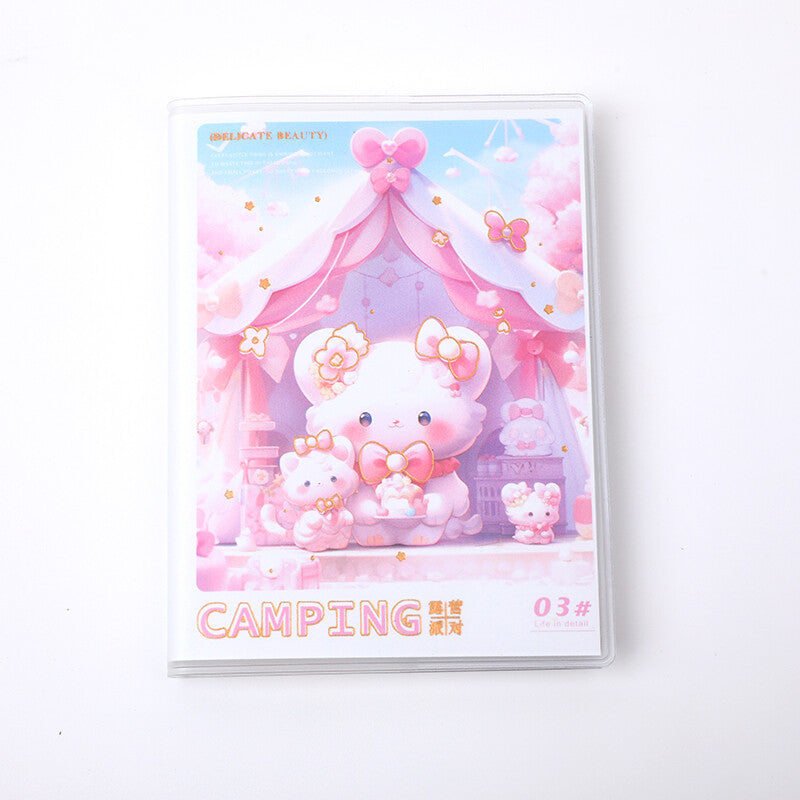 Quaderno magnetico per feste in campeggio - Interno colorato 76 pezzi