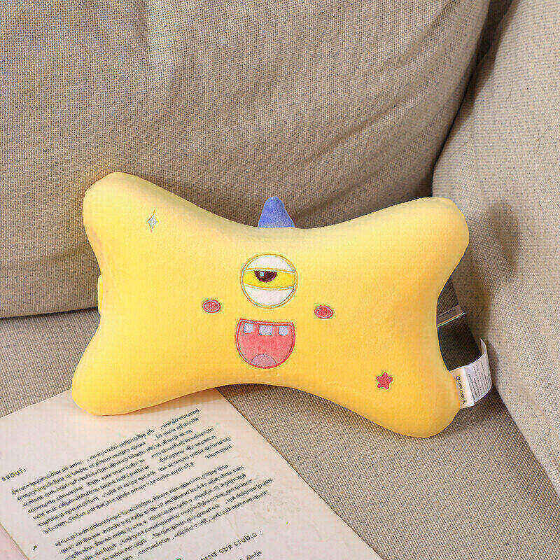 Cuscino in osso della serie Strange Animal Family - giallo