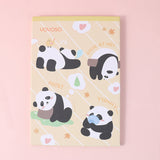 YOYO Panda serie carino specchio pieghevole di carta giallo