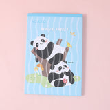 YOYO Panda serie simpatico specchio pieghevole di carta blu