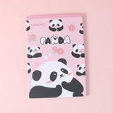 YOYO Panda serie simpatico specchio pieghevole di carta rosa