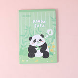 Serie YOYO Panda, simpatico specchio pieghevole di carta verde