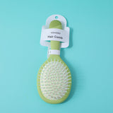 Pettine da massaggio ovale a colori con artiglio per la pulizia - verde