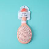 Pettine da massaggio ovale a colori con artiglio per la pulizia - arancione