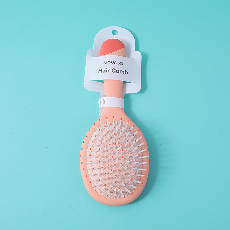 Pettine da massaggio ovale a colori con artiglio per la pulizia - arancione