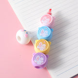 Evidenziatore a quattro sfere coniglio carino (4 colori)