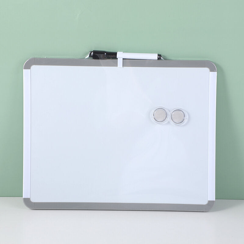 Lavagna magnetica con cornice nera e penna cancellabile