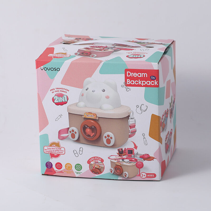 Zaino portaoggetti ciclo dell'acqua strumenti medici giochi di ruolo