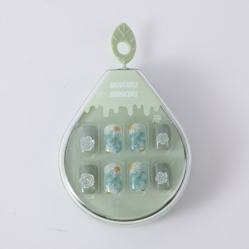 Manicure indossabile nebbiosa e sognante - 28# balletto sulla punta delle dita