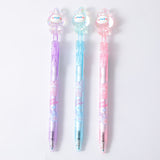 Penna gel a pressione laterale Crystal rabbit - nero