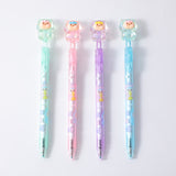 Penna gel a pressione laterale Crystal Girl - nero