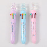 Penna a sfera in cristallo coniglietto a dieci colori