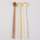 Penna gel a forma di orsetto che scuote il formaggio - nero