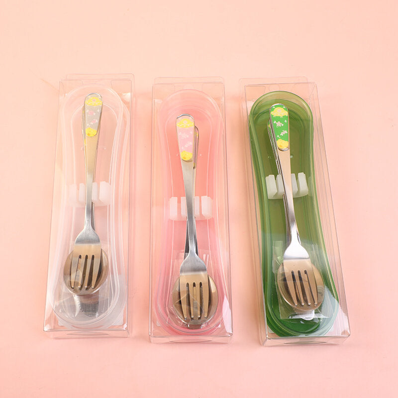 Set di cucchiaio, forchetta, coltello e cannuccia Space Adventure