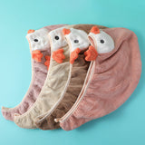 Cuffia per asciugare i capelli in pinguino