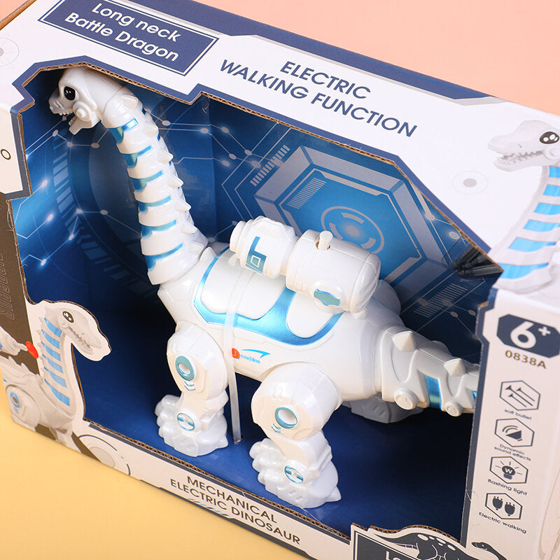 Drago da battaglia meccanico elettrico a collo lungo