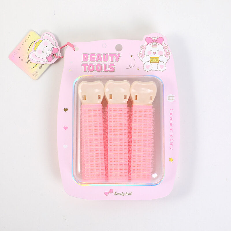 Bigodino grande e soffice della serie simpatico coniglio con clip-3 pezzi