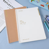 Taccuino B5 basic a bobina morbida - linee orizzontali all'interno delle pagine