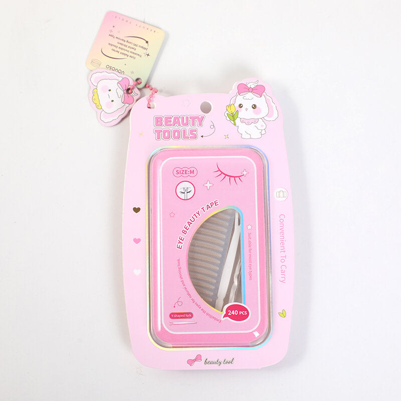 Serie di conigli carini adesivi invisibili senza traccia della doppia palpebra 240pcs (M) tipo lungo e stretto