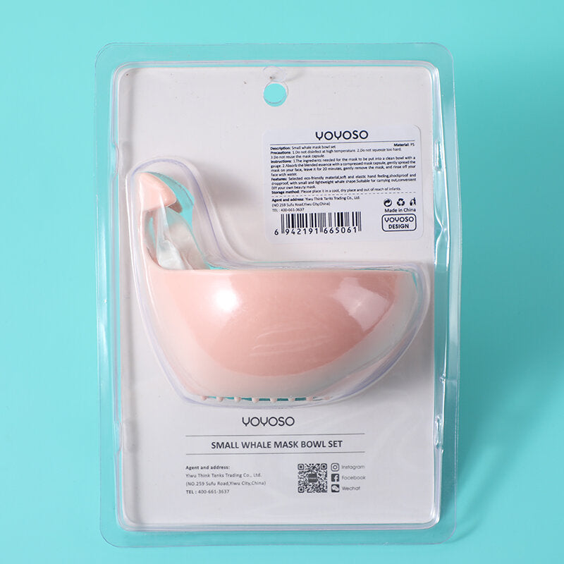 Set di ciotole con maschera di balena