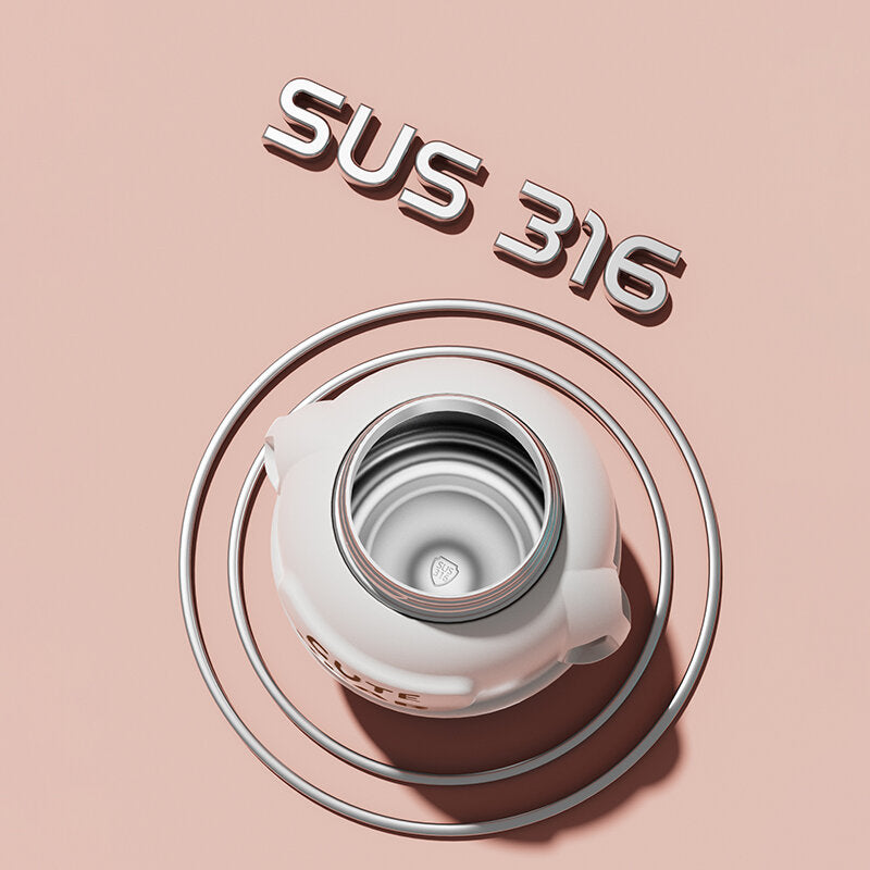 Tazza termica simpatico orso da 550 ml-nero