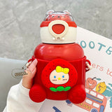 Tazza termica per bambini Fruit Space Capsule da 500 ml-Rosso