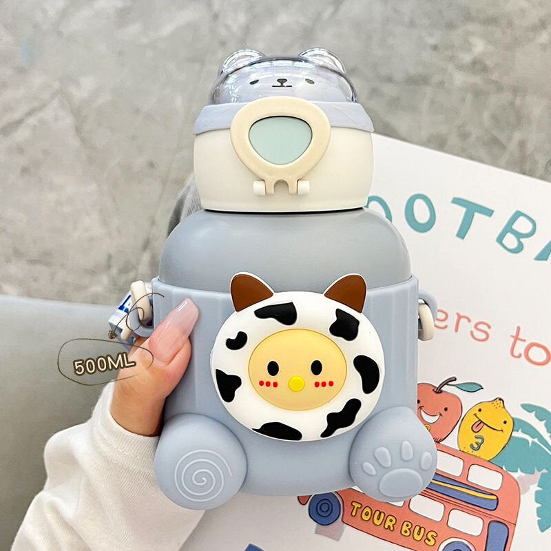 Tazza termica per bambini Fruit Space Capsule da 500 ml-blu