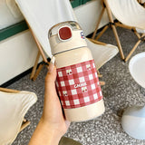 Tazza termica Sweetheart Plaid Bounce da 450 ml-Rosso