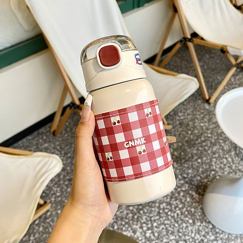 Tazza termica Sweetheart Plaid Bounce da 450 ml-Rosso