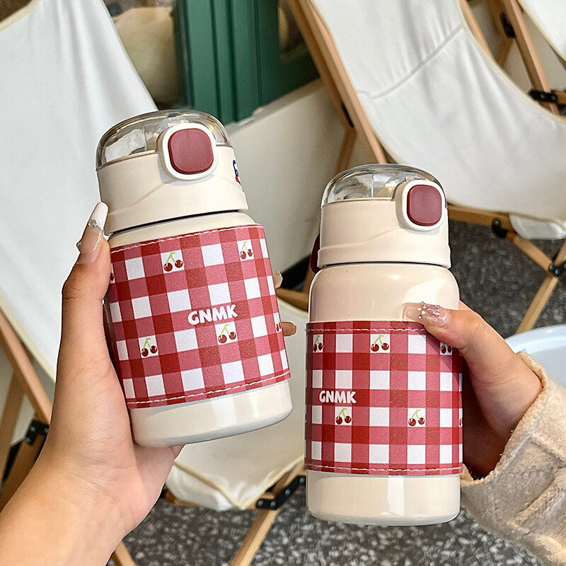 Tazza termica Sweetheart Plaid Bounce da 450 ml-Rosso