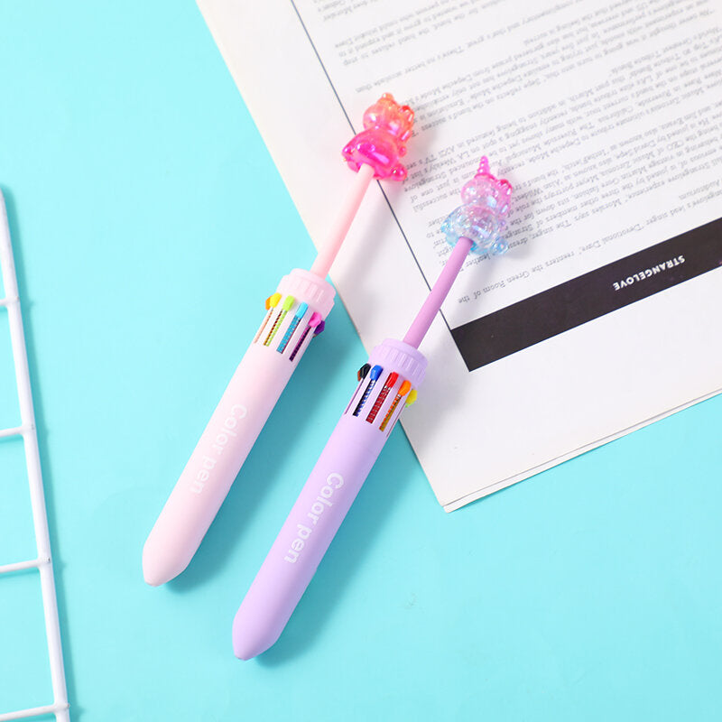 Penna a sfera a dieci colori Whale