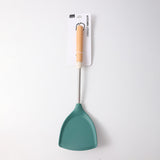 Spatola in silicone con manico in legno