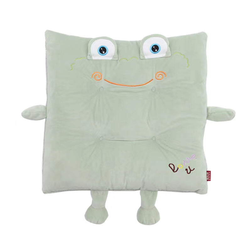 Simpatico cuscino a quattro fori di rane da compagnia